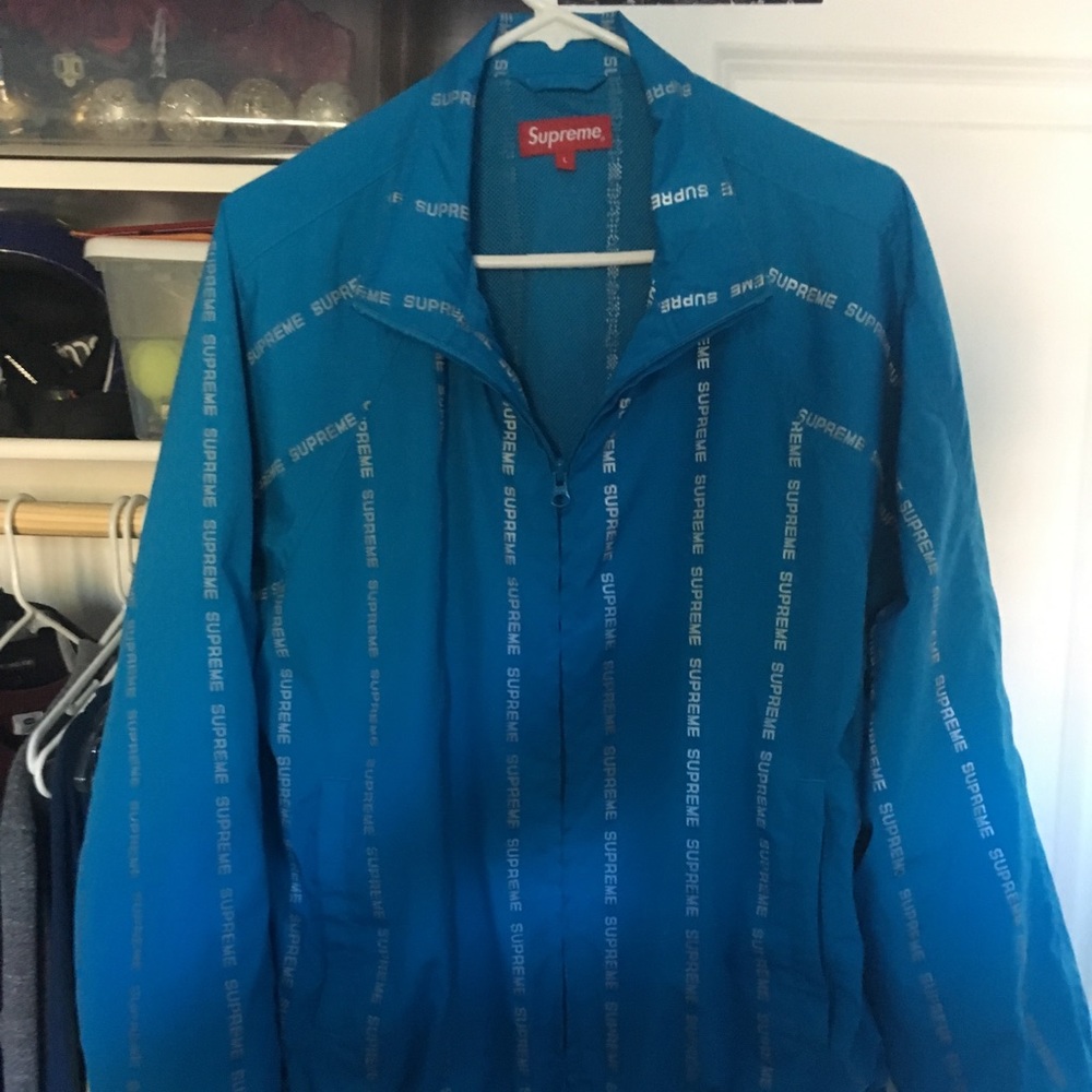 Supreme Reflective Text Track Jacket - Picture 2 of 6